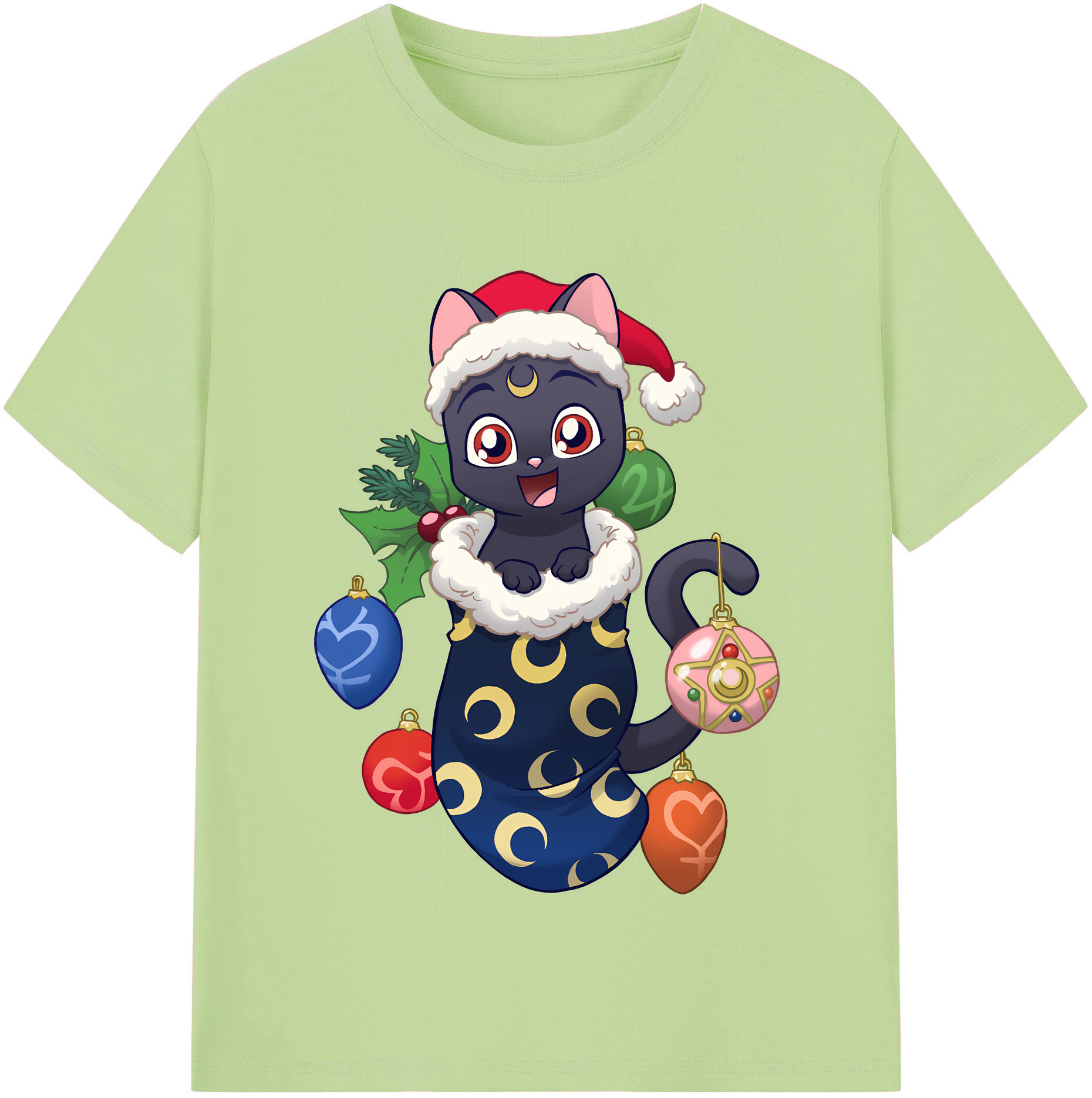 （画像用） 美少女戦士セーラームーン Sailor Moon 綿100％半袖Tシャツ（フロントプリント）